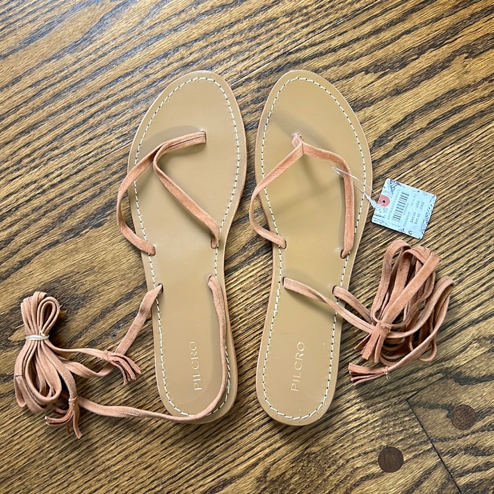 Pilcro Tie-Up Thong Sandals